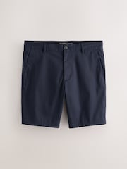 海军 - 修身版型 - 有弹性 斜纹短裤 - 11的图像7｝