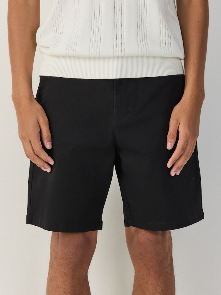 黑色 - 寬鬆版 - 車線卡其褲 - 圖片 1/6