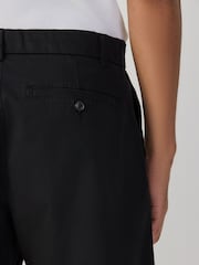 黑色 - 寬鬆版 - 車線卡其褲 - 圖片 4/6