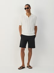 黑色 - 寬鬆版 - 車線卡其褲 - 圖片 6/6