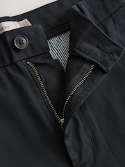 Black Relaxed Fit Stretch Chino Shorts - Image 9 of 10