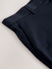 Navy Straight Fit Stretch Chino Shorts - Image 8 of 10