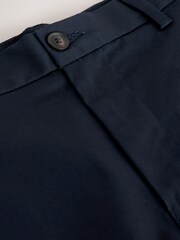 Navy Straight Fit Stretch Chino Shorts - Image 9 of 10