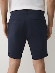 Ink Blue Skinny Fit Stretch Chino Shorts - Image 2 of 10