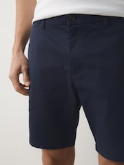 Ink Blue Skinny Fit Stretch Chino Shorts - Image 4 of 10