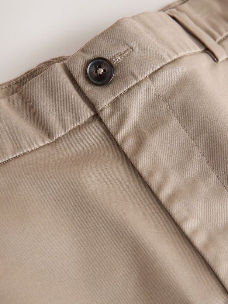 Грибной - Прямой крой - Стретчевые шорты чинос - Изображение 2 3