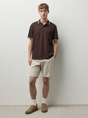 Bone Straight Fit Stretch Chino Shorts - Image 6 of 11
