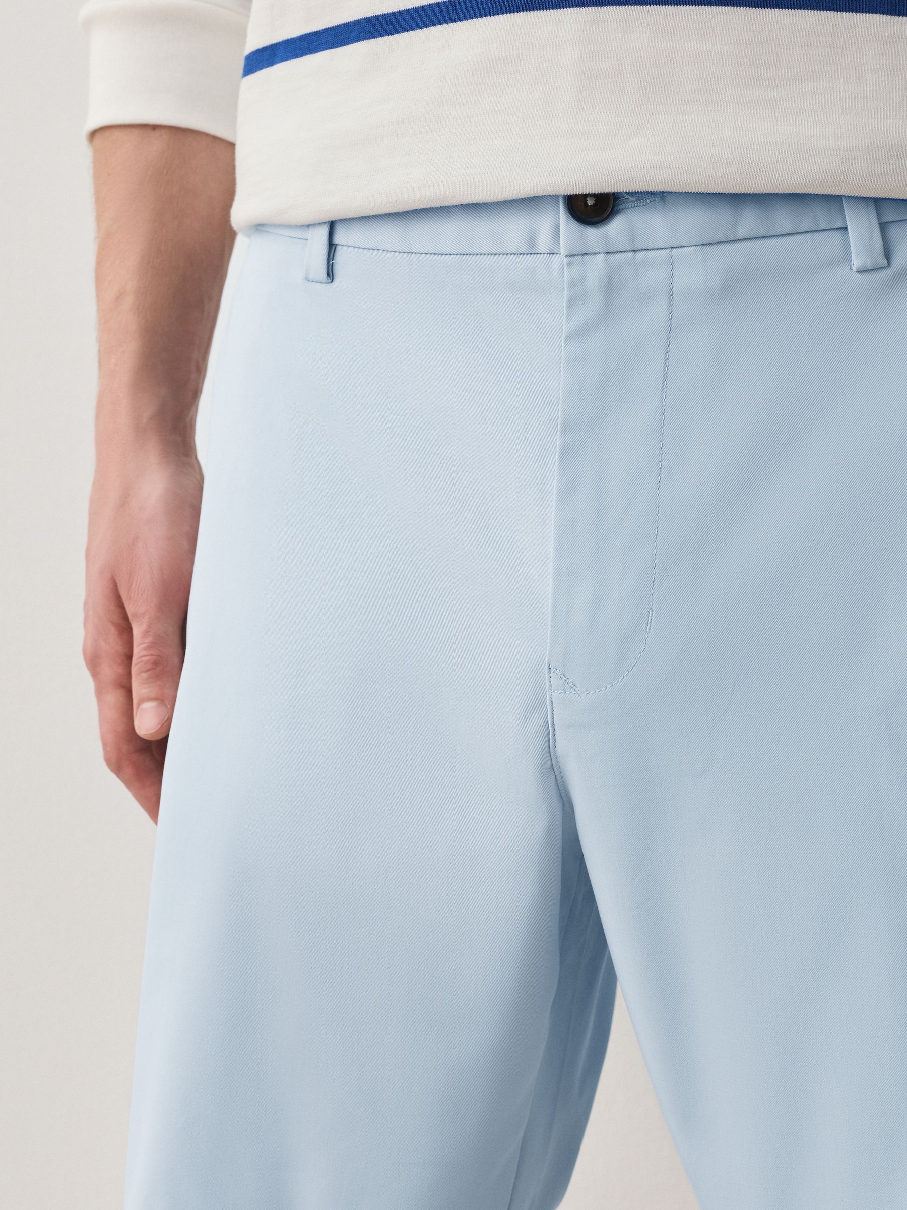 Buy Blue Light Slim Fit Stretch Chino Shorts from Next USA