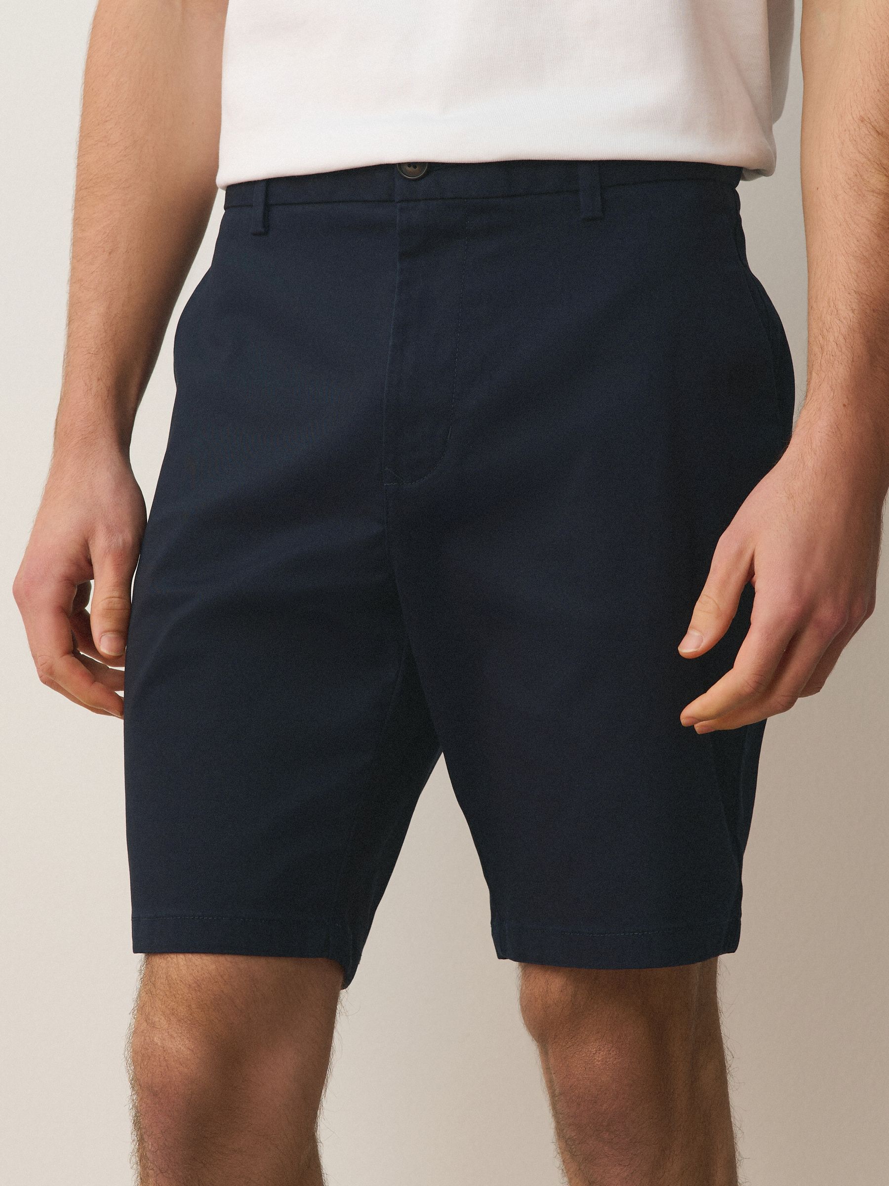 Buy Navy/Stone Slim Fit Stretch Chino Shorts 2 Pack from Next USA
