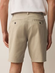 Navy/Stone Slim Fit Stretch Chino Shorts 2 Pack - Image 6 of 11