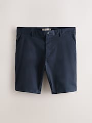 Navy/Stone Slim Fit Stretch Chino Shorts 2 Pack - Image 9 of 11