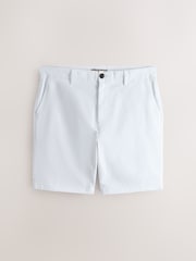 White Straight Fit Stretch Chino Shorts - Image 7 of 10