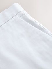 White Straight Fit Stretch Chino Shorts - Image 9 of 10