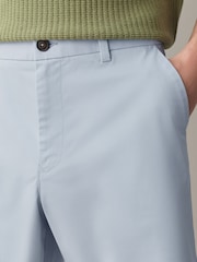 Navy/Light Blue Straight Fit Stretch Chino Shorts 2 Pack - Image 7 of 11