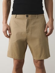 海军蓝/石色/浅灰色/炭灰色 - 直筒版型 - 有弹性斜纹短裤4件装 - 图片5 / 12