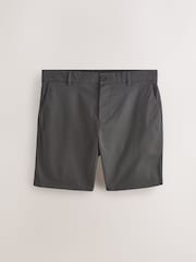 海军蓝/石色/浅灰色/炭灰色 - 直筒版型 - 有弹性斜纹短裤4件装 - 图片9 / 12