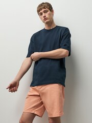 Peach Slim Fit Stretch Chino Shorts - Image 2 of 6