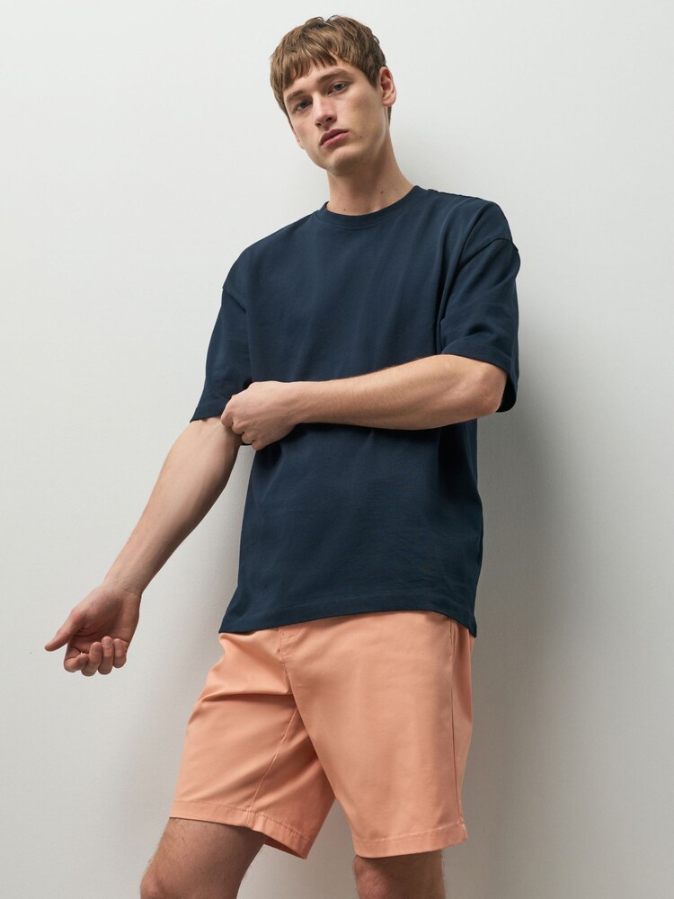 Peach Slim Fit Stretch Chino Shorts - Image 2 of 6