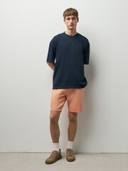 Peach Slim Fit Stretch Chino Shorts - Image 3 of 6