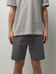 Black/Ink Blue/Charcoal Slim Fit Stretch Chino Shorts 3 Pack - Image 9 of 14