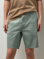 سیج گرین - سلم فٹ - Stretch Chino Shorts - تصویر 1 از 11