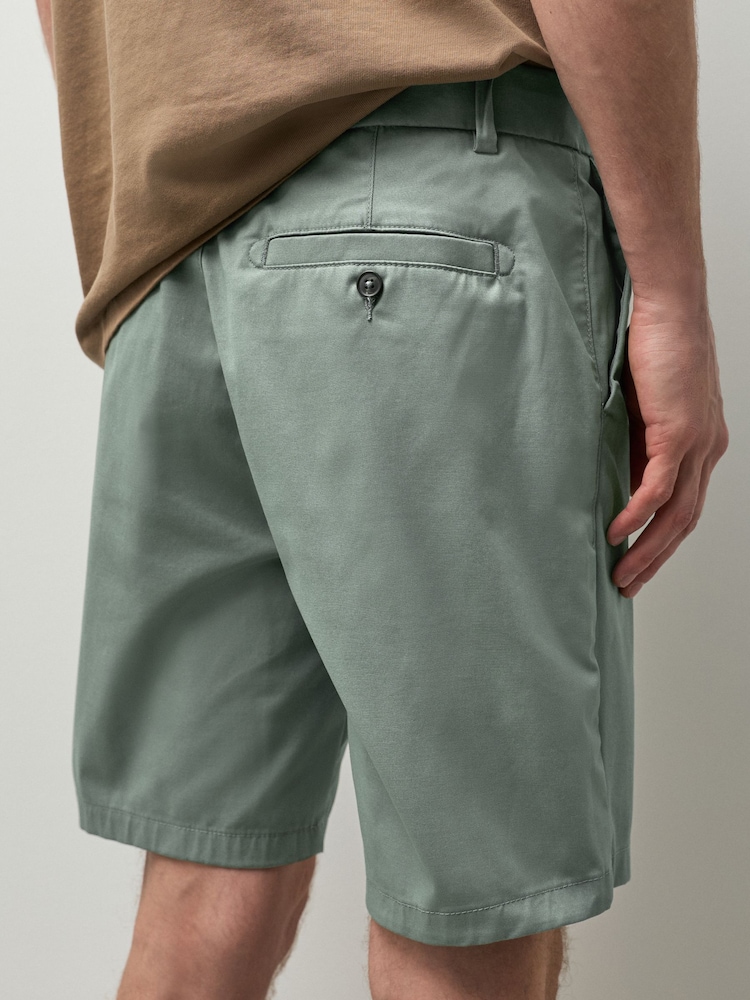 سیج گرین - سلم فٹ - Stretch Chino Shorts - تصویر 2 از 11