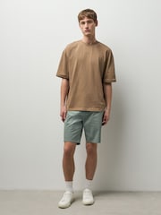 سیج گرین - سلم فٹ - Stretch Chino Shorts - تصویر 5 از 11