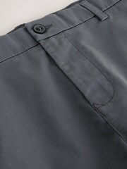 Charcoal Grey Slim Fit Stretch Chino Shorts - Image 2 of 5