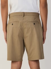 Light Brown Relaxed Fit Stretch Chino Shorts - Image 2 of 10