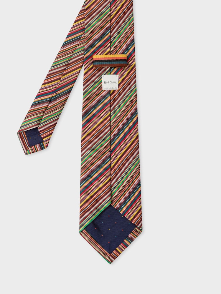 PS Paul Smith Multi Signature črtasta svilena kravata - Slika 3 iz 3