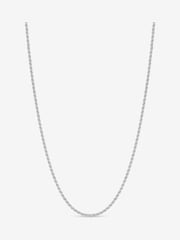 Simply Silver 925 Sterling Silver Textured Chain Necklace - Image 1 of 4