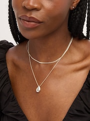 Simply Silver 925 Sterling Silver Textured Chain Necklace - Image 4 of 4