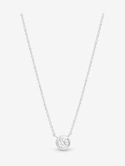 Simply Silver 925 Sterling Silver Polished Besel Pendant - Image 1 of 3