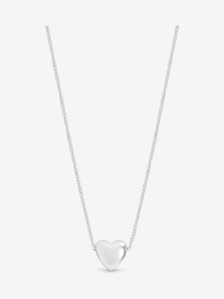 Simply Silver 925 Sterling Silver Polished Mini Heart Pendant - Image 2 of 2
