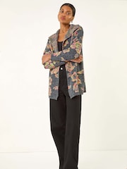 Roman Floral Jacquard Knit Cardigan - Imagem 2 de 5