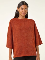 Roman Orange Jersey Snit Jumper - Image 4 of 5