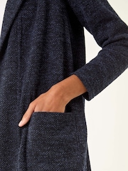 Azul - Roman Longline Hooded Cardigan - Imagem 5 de 5
