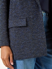 Roman Blue Boucle Jersey Blazer - Image 7 of 7