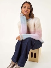 Roman Natural Ombre Tinsel Knit Jumper - Image 1 of 5