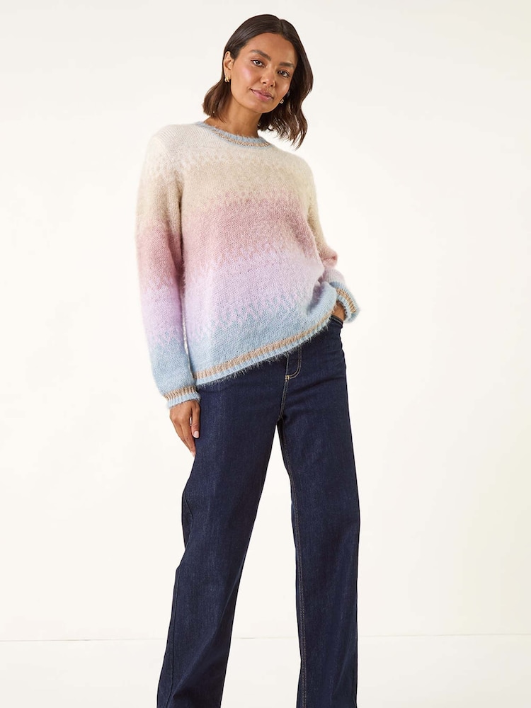 Roman Natural Ombre Tinsel Knit Jumper - Image 2 of 5