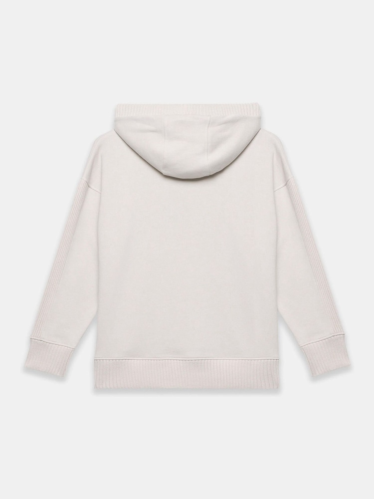 Mint Velvet White Cotton Blend Hooded Sweatshirt - Image 8 of 8 Mint Velvet White Cotton Blend Hooded Sweatshirt - Image 8 of 8