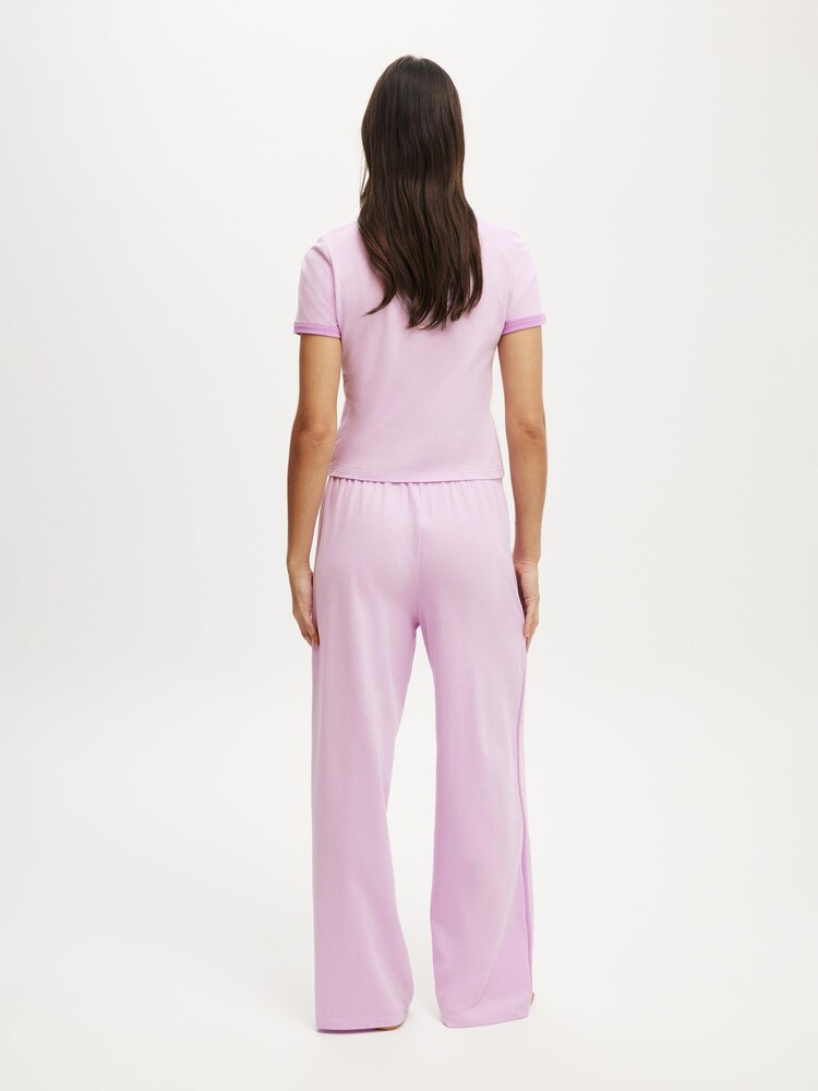 Cotton On Pink Departure Lounge Wide Leg Joggers - Image 2 of 5 Cotton On Pink Departure Lounge Wide Leg Joggers - Image 2 of 5