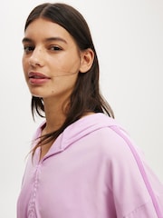 Cotton On Pink Departure Lounge Crop Hoodie - Image 3 of 6