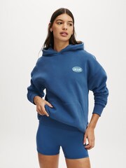 Cotton On Blue Plush Premium Graphic Hoodie - Image 1 of 4
