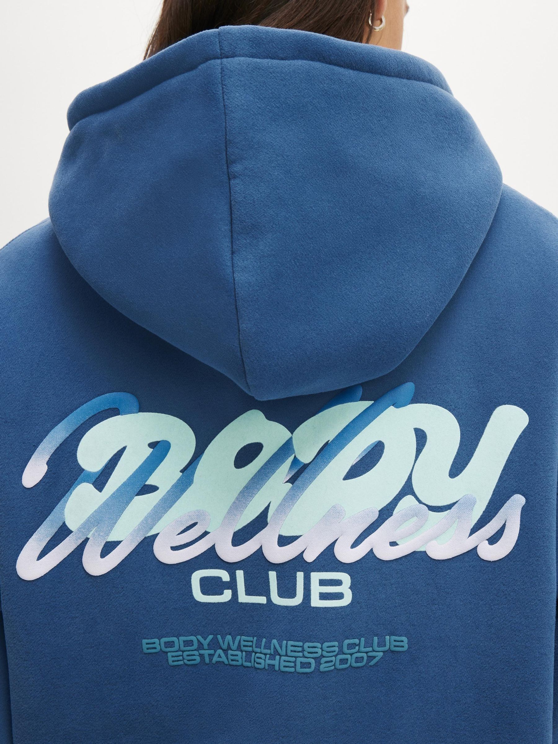 Buy Cotton On Blue Plush Premium Graphic Hoodie from Next USA