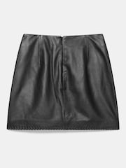 Mint Velvet Black Leather Mini Skirt - Image 6 of 6