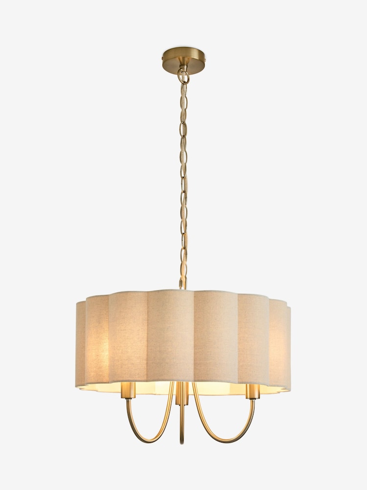 Natural Larson 3 Light Chandelier - Image 4 of 4
