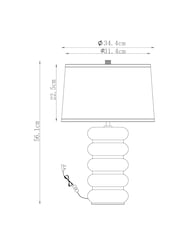 Natural Henlow Table Lamp - Image 4 of 5