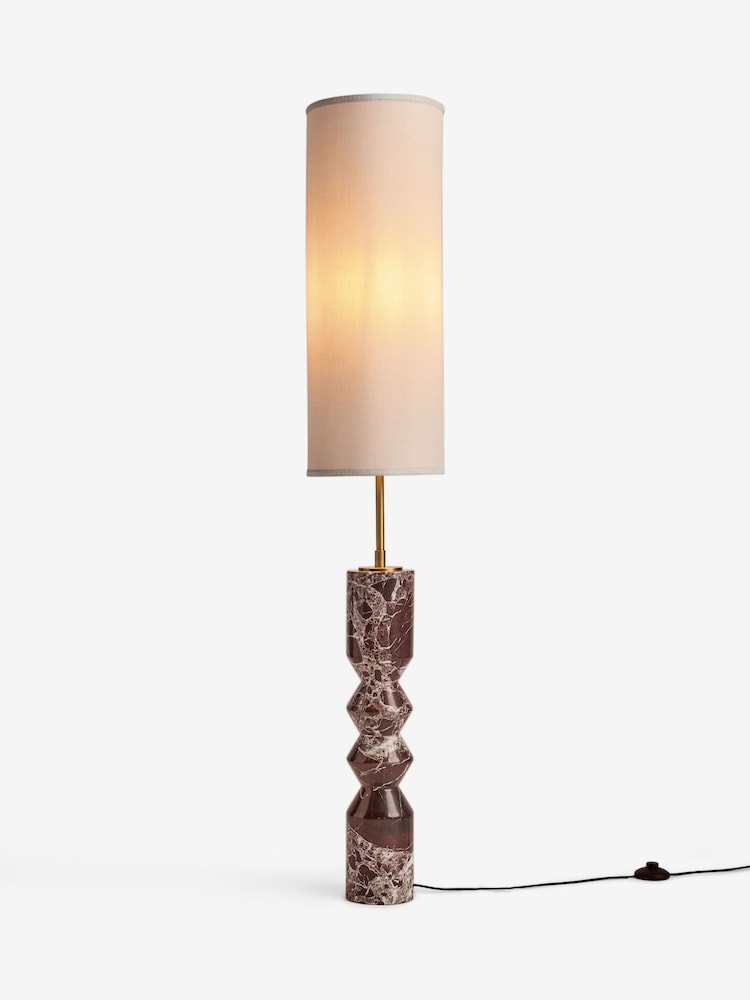 Red N. Premium Marble Highclere Floor Lamp - Image 7 of 7 Red N. Premium Marble Highclere Floor Lamp - Image 7 of 7