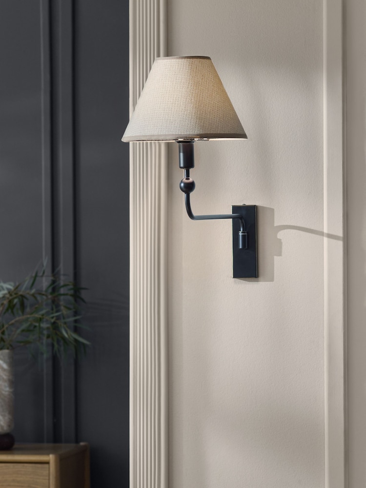 Black Staverton Cordless Wall Light - Image 1 of 5